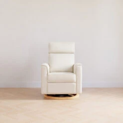 Monogram By Namesake Willa Power Glider Recliner With Adjustable Headrest & USB -Baby Go Round Store B17186PCMEWLB White Background Main 01 b97b91ba 0cf1 467f a429 0132b1fe528c