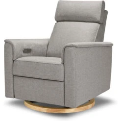 Monogram By Namesake Willa Power Glider Recliner With Adjustable Headrest & USB -Baby Go Round Store B17186PGEWLB White Background 03 ebd99c48 9b12 4623 b2cc 59cc05aec20f