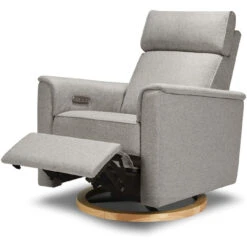 Monogram By Namesake Willa Power Glider Recliner With Adjustable Headrest & USB -Baby Go Round Store B17186PGEWLB White Background 05 cb1f1dda 3094 480c 91b4 989f09740c50