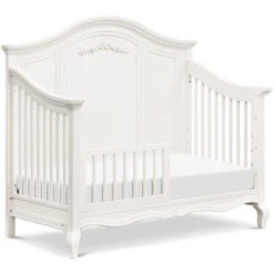 Monogram By Namesake Mirabelle 4-in-1 Convertible Crib -Baby Go Round Store B19601RW White Background 03 d8899a62 362e 4392 8b0f e654f524ea2a