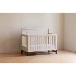 Monogram By Namesake Newbern 4-in-1 Convertible Crib -Baby Go Round Store B25801WDF White Background 02 d06fb981 13ee 4194 ae7c 0bd8e9c1f2d9