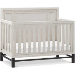 Monogram By Namesake Newbern 4-in-1 Convertible Crib -Baby Go Round Store B25801WDF White Background 03 a95e9bfb 21bc 463d 811f 1489f00b0377