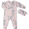 Baby Grey Footie 2-Piece - Lily