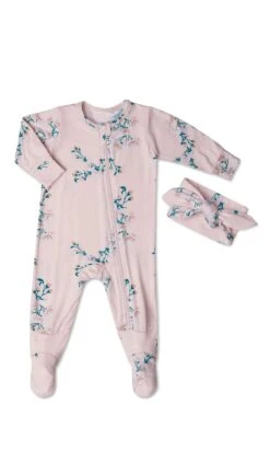 Baby Grey Footie 2-Piece - Lily