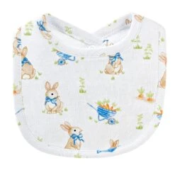 Baby Club Chic Bunny's Garden Printed Bib