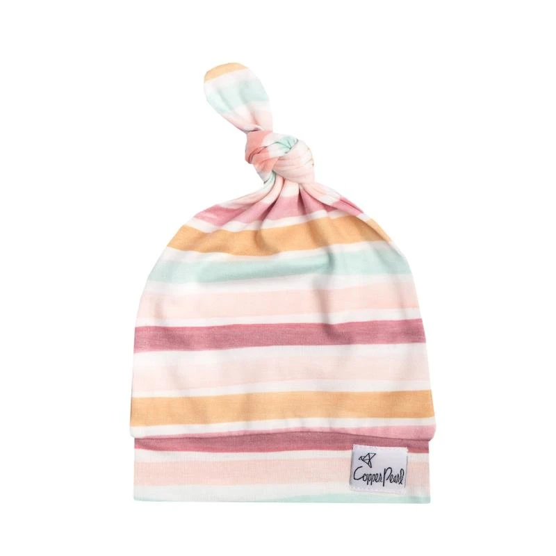 Copper Pearl Top Knot Hat - Belle 1 Copper Pearl Top Knot Hat - Belle