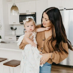 Copper Pearl Knit Swaddle Blanket | Skye -Baby Go Round Store CPACM21WEB 155 9b787512 5850 446f 96a0 f0cad572547c