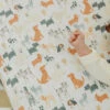 Copper Pearl Premium Knit Fitted Crib Sheet- Rufus