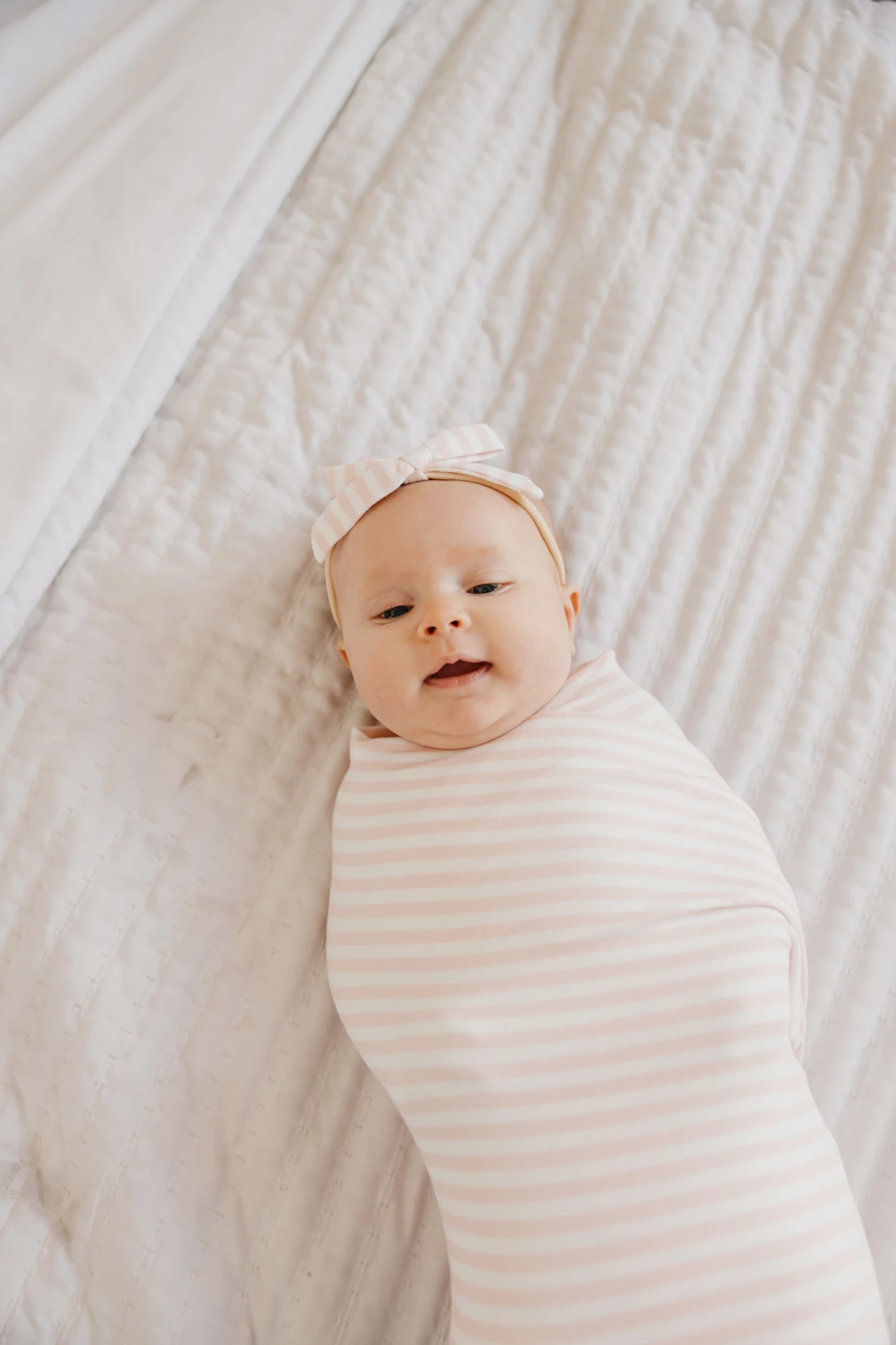 Copper Pearl Knit Swaddle Blanket | Winnie 5 Copper Pearl Knit Swaddle Blanket | Winnie - Image 5