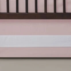 Oilo Solid Crib Skirt - Blush