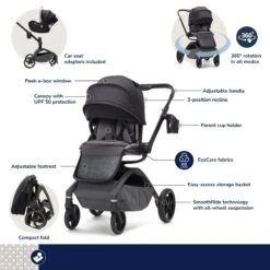 Maxi-Cosi Kindred Tana 360° Rotating Modular Stroller 24 Maxi-Cosi Kindred Tana 360° Rotating Modular Stroller -Baby Go Round Store CV452HCV Image 04