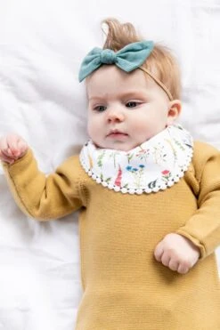 Copper Pearl Fashion Bib Set - Scarlet -Baby Go Round Store Copy of CopperPearl BeckyKimballPhoto 258