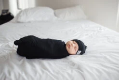 Copper Pearl Top Knot Hat - Midnight -Baby Go Round Store Copy of Copy of EmmylowephotoCopperPearlNov17 110