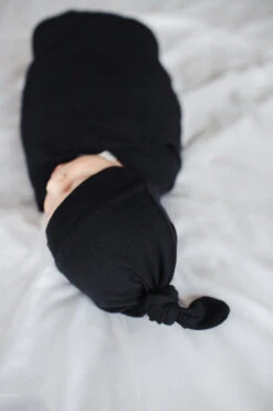 Copper Pearl Top Knot Hat - Midnight -Baby Go Round Store Copy of Copy of EmmylowephotoCopperPearlNov17 112