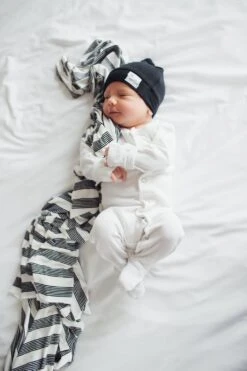 Copper Pearl Top Knot Hat - Midnight -Baby Go Round Store Copy of Copy of EmmylowephotoCopperPearlNov17 187