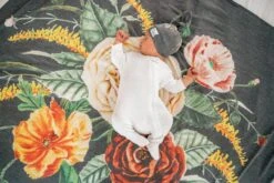 Copper Pearl Knit Swaddle Blanket - Raven -Baby Go Round Store Copy of EmmyLowePhotoCP9.14.18 209