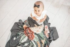 Copper Pearl Knit Swaddle Blanket - Raven -Baby Go Round Store Copy of EmmyLowePhotoCP9.14.18 50