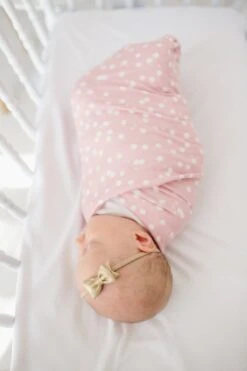 Copper Pearl Knit Swaddle Blanket - Lucy -Baby Go Round Store Copy of EmmyLowePhotoCPMay18 175 Copy