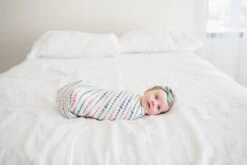 Copper Pearl Knit Swaddle Blanket - Glory 16 Copper Pearl Knit Swaddle Blanket - Glory -Baby Go Round Store Copy of EmmyLowePhotoCPMay18 179