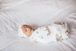 Copper Pearl Top Knot Hat - Noah -Baby Go Round Store Copy of EmmyLowePhotoCPSloth 1