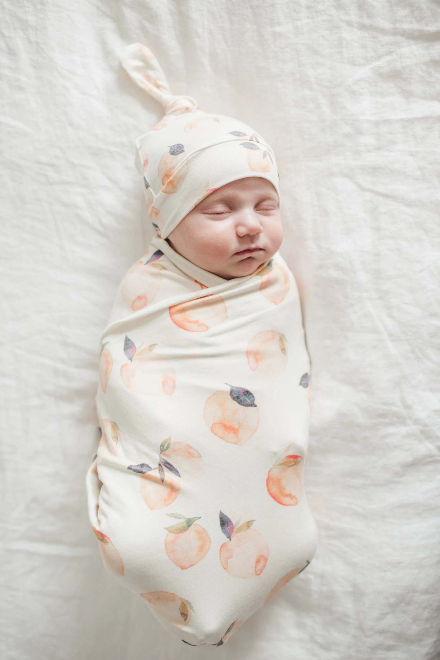 Copper Pearl Knit Swaddle Blanket - Caroline 2 Copper Pearl Knit Swaddle Blanket - Caroline - Image 2