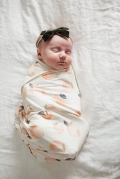 Copper Pearl Knit Swaddle Blanket - Caroline 17 Copper Pearl Knit Swaddle Blanket - Caroline -Baby Go Round Store Copy of EmmyLowePhotoCopperPearlFeb12 173