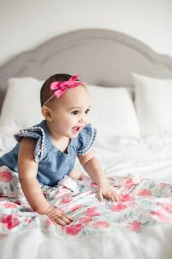 Copper Pearl Knit Swaddle Blanket - June -Baby Go Round Store Copy of EmmyLowePhotoCopperPearlFeb12 31