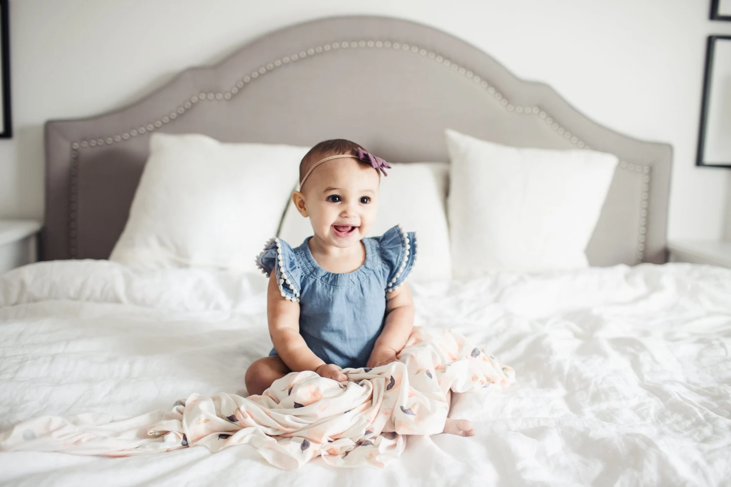 Copper Pearl Knit Swaddle Blanket - Caroline 8 Copper Pearl Knit Swaddle Blanket - Caroline - Image 8