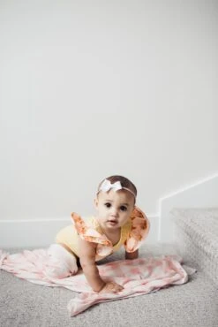 Copper Pearl Knit Swaddle Blanket - London -Baby Go Round Store Copy of EmmyLowePhotoCopperPearlFeb12 48