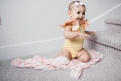 Copper Pearl Knit Swaddle Blanket - London -Baby Go Round Store Copy of EmmyLowePhotoCopperPearlFeb12 49