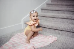 Copper Pearl Knit Swaddle Blanket - London -Baby Go Round Store Copy of EmmyLowePhotoCopperPearlFeb12 52