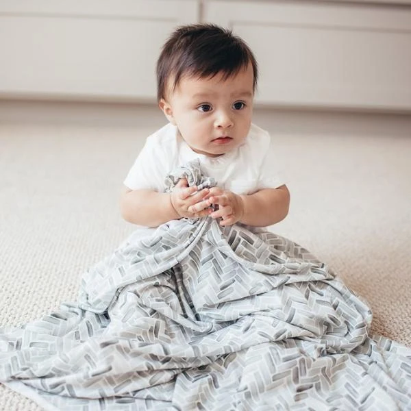 Copper Pearl Knit Swaddle Blanket - Alta 6 Copper Pearl Knit Swaddle Blanket - Alta - Image 6