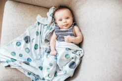 Copper Pearl Knit Swaddle Blanket - Lunar -Baby Go Round Store Copy of EmmyLowePhotoCopperpearlJuly29 259