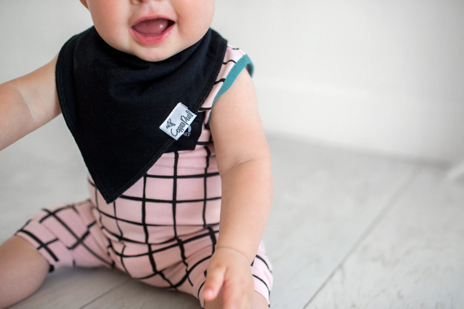 Copper Pearl Baby Bandana Bibs - Black Basics 3 Copper Pearl Baby Bandana Bibs - Black Basics - Image 3