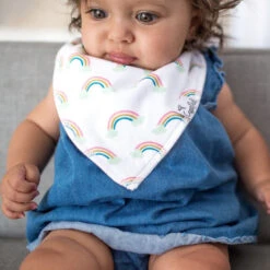 Copper Pearl Baby Bandana Bibs | Whimsy -Baby Go Round Store Copy of EmmylowephotoCopperPearl 21