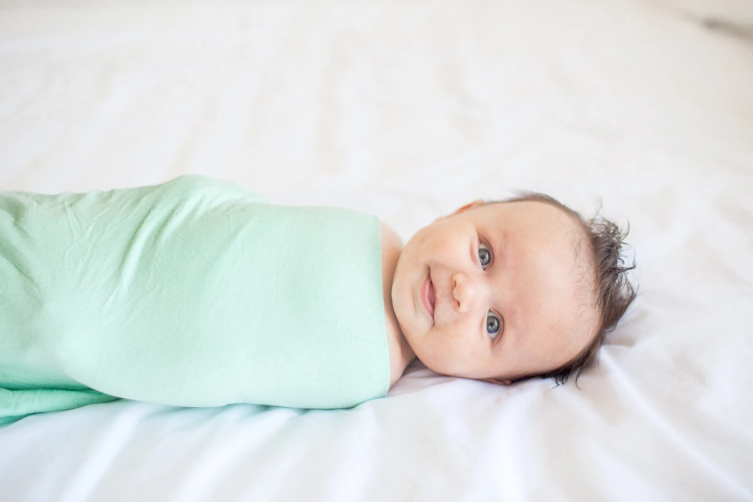 Copper Pearl Knit Swaddle Blanket - Bay 4 Copper Pearl Knit Swaddle Blanket - Bay - Image 4