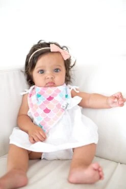 Copper Pearl Baby Bandana Bibs - Coral -Baby Go Round Store Copy of EmmylowephotoCopperPearl 2 7aa749a1 e57e 4ff8 89e9 b34f354df6ca