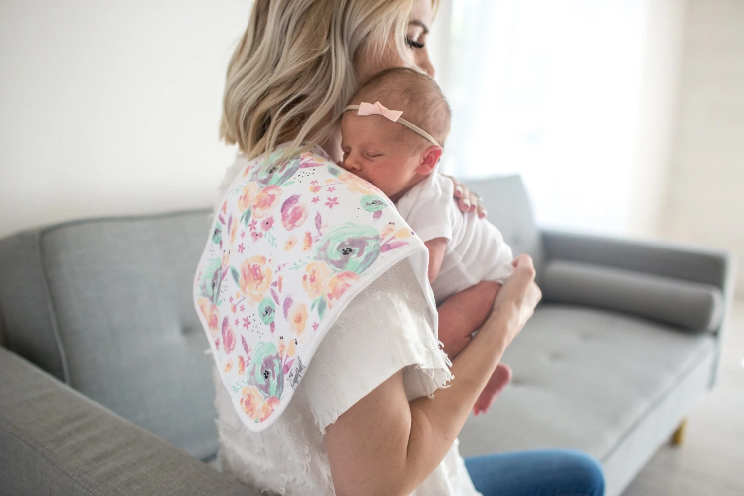 Copper Pearl Premium Burp Cloths - Bloom 5 Copper Pearl Premium Burp Cloths - Bloom - Image 5