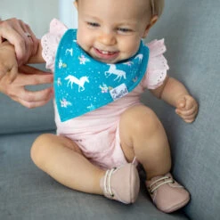 Copper Pearl Baby Bandana Bibs | Whimsy -Baby Go Round Store Copy of EmmylowephotoCopperPearl 56