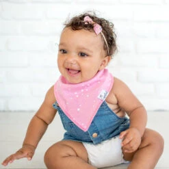 Copper Pearl Baby Bandana Bibs | Whimsy -Baby Go Round Store Copy of EmmylowephotoCopperPearl 91