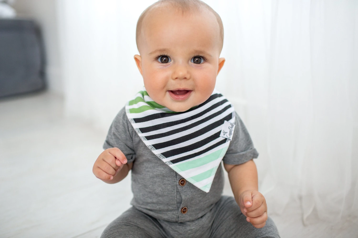 Copper Pearl Baby Bandana Bibs - Ranger 3 Copper Pearl Baby Bandana Bibs - Ranger - Image 3