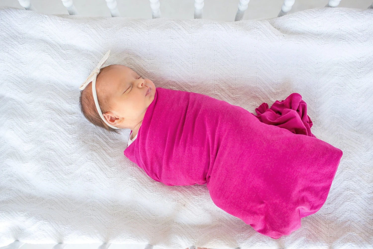 Copper Pearl Knit Swaddle Blanket - Berry 2 Copper Pearl Knit Swaddle Blanket - Berry - Image 2