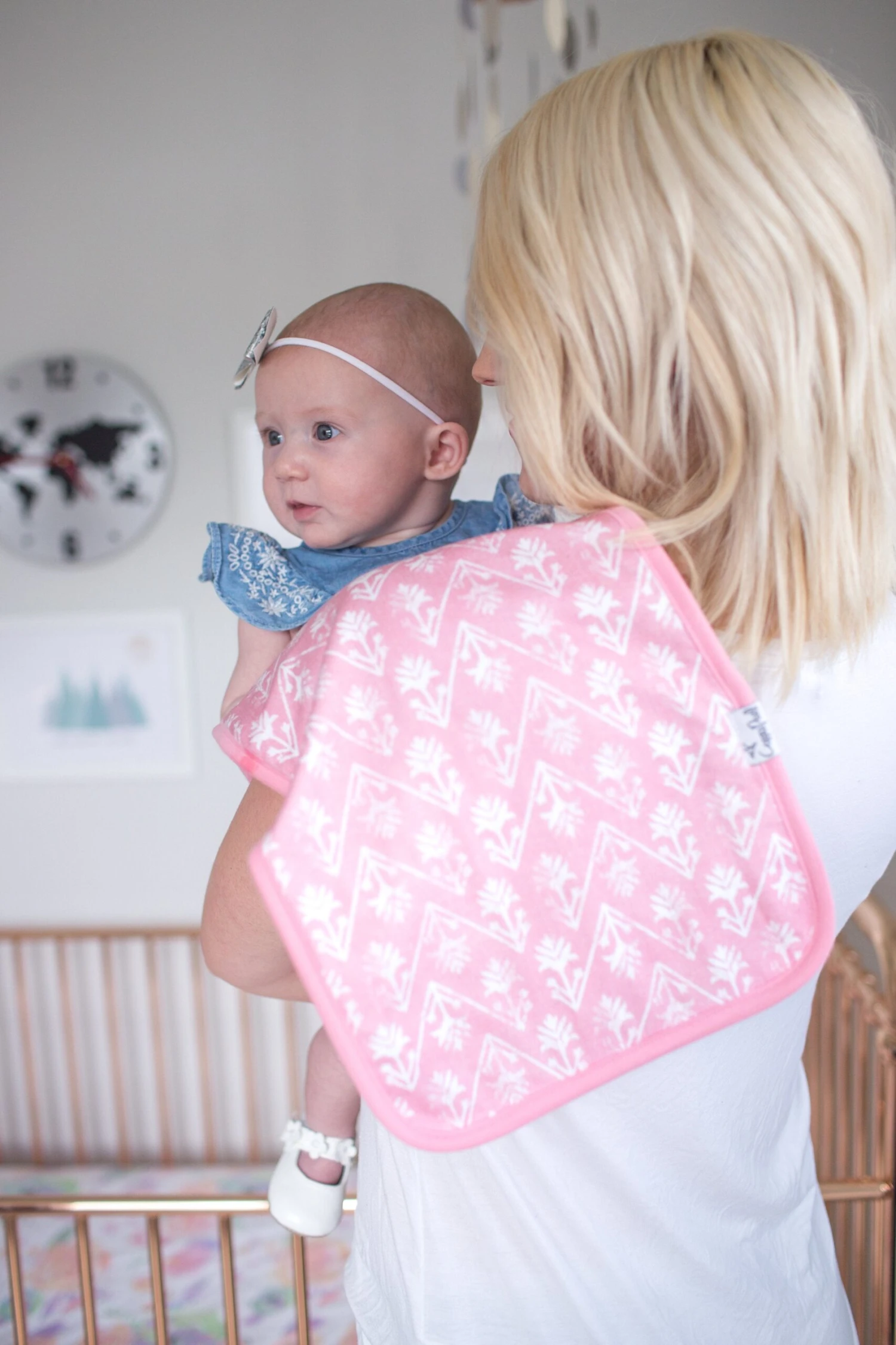 Copper Pearl Premium Burp Cloths - Claire 2 Copper Pearl Premium Burp Cloths - Claire - Image 2