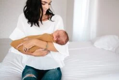 Copper Pearl Knit Swaddle Blanket - Camel -Baby Go Round Store Copy of EmmylowephotoCopperPearlSept6 60 075b7b04 e0e2 4254 b872 6959bea32ca2