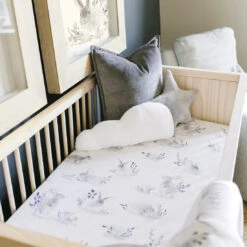 OILO COTTONTAIL CRIB SHEET