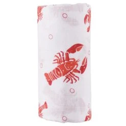 Little Hometown Heads And Tails Baby Muslin Swaddle Receiving Blanket -Baby Go Round Store CrawfishLobsterBabyGiftCoastBabyLousianaNewEngland 10 1024x1024 2x 0361039b e8ab 4e98 b6c9 52e6daf6c07b