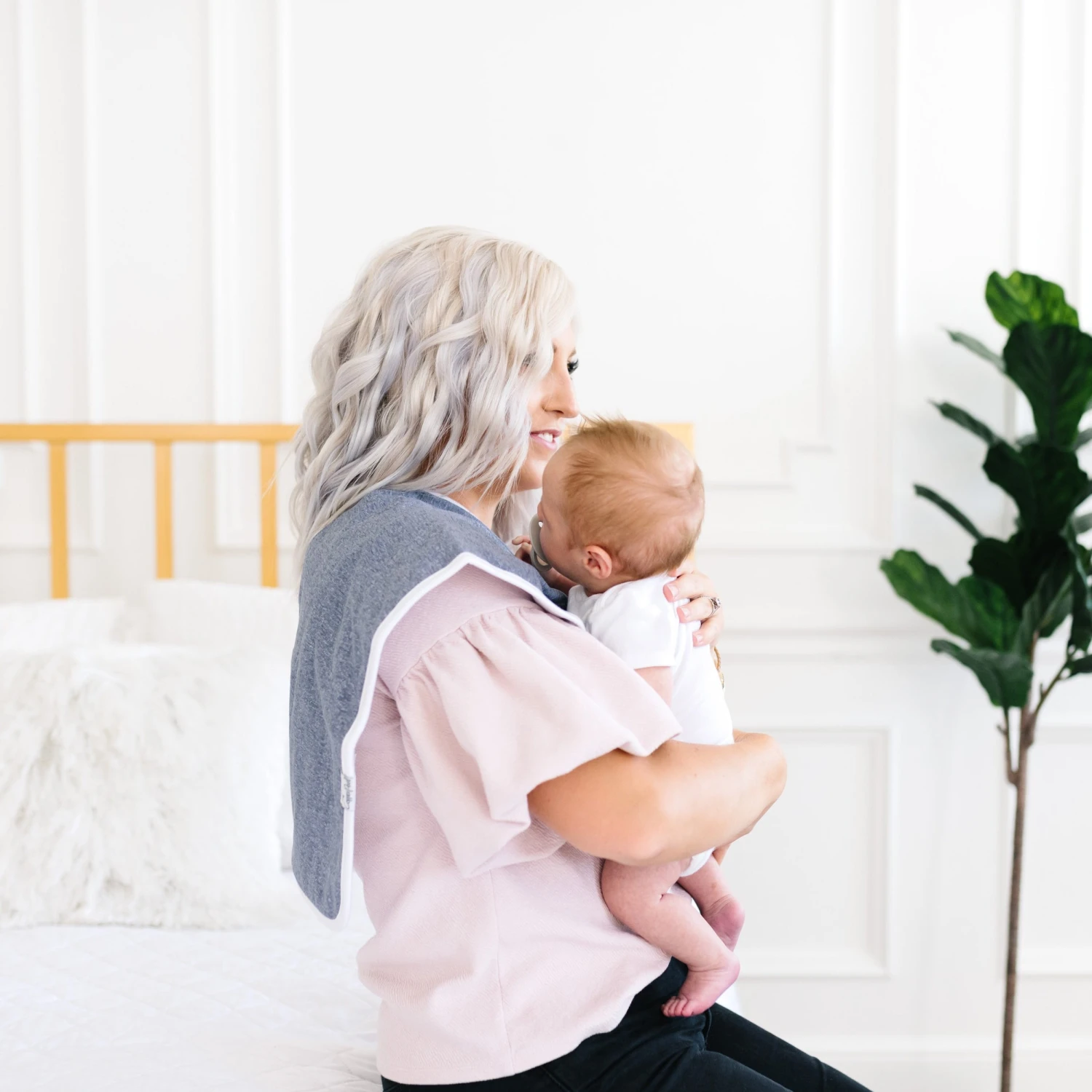 Copper Pearl Premium Burp Cloths | Lennon 10 Copper Pearl Premium Burp Cloths | Lennon - Image 10