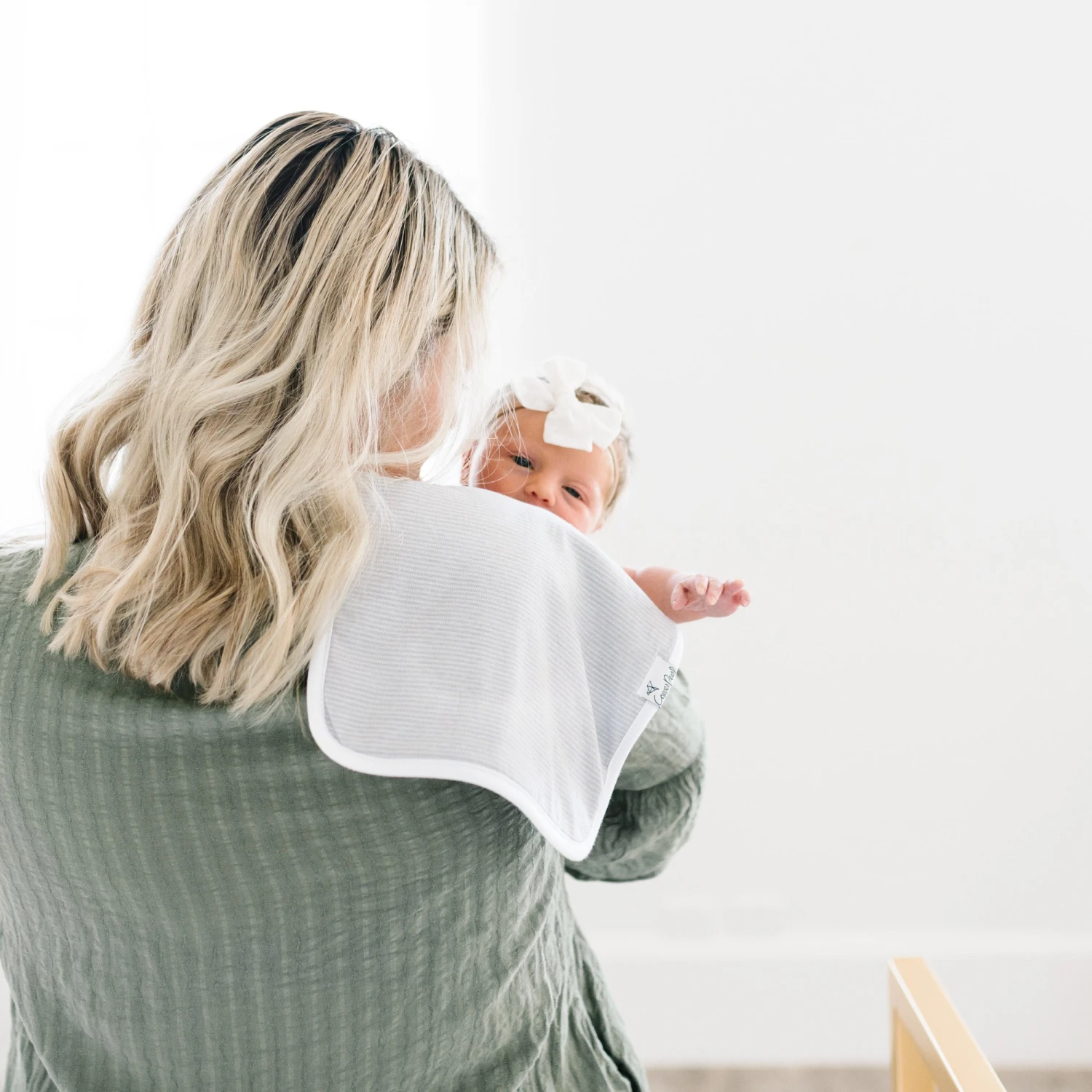 Copper Pearl Premium Burp Cloths | Lennon 7 Copper Pearl Premium Burp Cloths | Lennon - Image 7