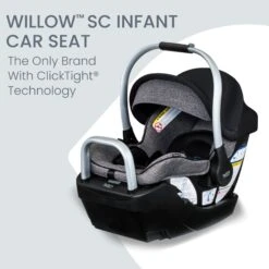 Britax Willow SC Infant Car Seat With Alpine Base -Baby Go Round Store E1D034S WILLOW SC PINDOT ONYX 2 Master