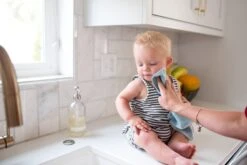 Copper Pearl 6 Ultra Soft Wash Cloths - Blue/White -Baby Go Round Store EmmyLowePhotoCopperPearlAug17 127 c4f758bb caea 4aa4 ab8d 7d12fc16d802